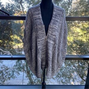 GIBSON & LATIMER Cardigan Woman’s Gray/Green Sz S Lounge Comfy Cozy Oversized